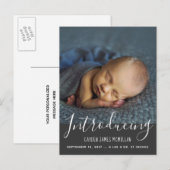 Faire-part Carte postale moderne d'annonce de naissance (Devant / Derrière)