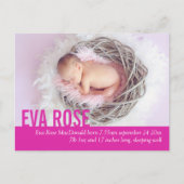 Faire-part Carte postale moderne d'annonce de naissance de bé (Devant)