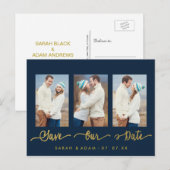 Faire-part Carte postale moderne de collage de photo pour ann (Devant / Derrière)