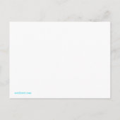 Faire-part Carte postale moderne de naissance de bébé garçon  (Dos)