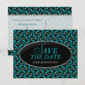 Faire-part Carte postale moderne de sauvegarde de date de mar (Devant / Derrière)