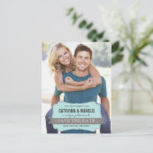 Faire-part Carte postale moderne de sauvegarde de la date Ble (Debout devant)