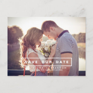 FAIRE-PART CARTE POSTALE MODERNE ET SIMPLE POUR ANNONCER LA D
