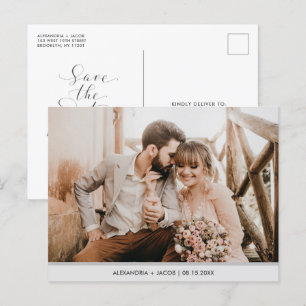 Faire-part Carte postale moderne et simple pour annoncer la d