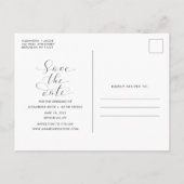 Faire-part Carte postale moderne et simple pour annoncer la d (Dos)