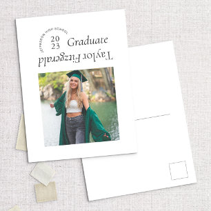 Faire-part Carte postale moderne minimaliste à la mode Faire-