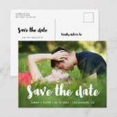 Faire-part Carte postale moderne Save the Date (Devant / Derrière)
