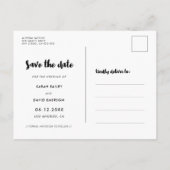 Faire-part Carte postale moderne Save the Date (Dos)