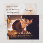 Faire-part Carte postale modifiable "Save the Date" avec text (Devant / Derrière)