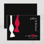 Faire-part Carte postale "Mr & Mr Do the Math" (Devant / Derrière)