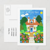 Faire-part Carte postale New Address Danoise (Devant / Derrière)