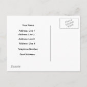 Faire-part Carte postale New Address Danoise (Dos)