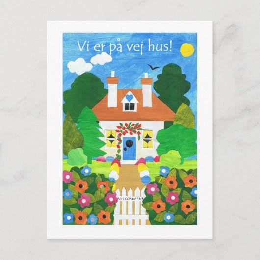 Faire-part Carte postale New Address Danoise (Devant)