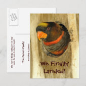 Faire-part Carte postale Nous avons déménagé (Devant / Derrière)