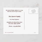 Faire-part Carte postale Nous avons déménagé (Dos)