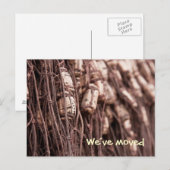 Faire-part Carte postale Nous avons déménagé filet de pêche (Devant / Derrière)