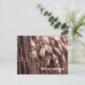 Faire-part Carte postale Nous avons déménagé filet de pêche (Debout devant)