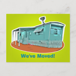 Faire-part Carte postale "Nous avons déménagé" pour maison mo
