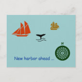 Faire-part Carte postale - Nouveau port à l'horizon (Devant)