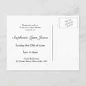 Faire-part Carte postale Open House (Dos)