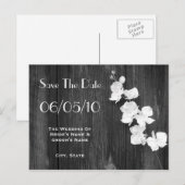 Faire-part Carte postale 'Orchidée & Bois de grange' pour ann (Devant / Derrière)