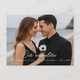 Faire-part Carte postale personnalisée avec photo pour annonc
