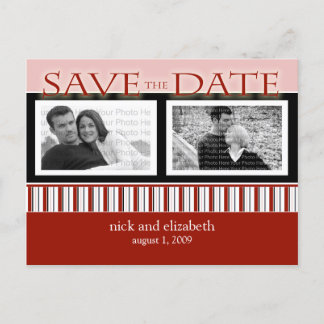 Faire-part Carte postale personnalisée de save the date rayur