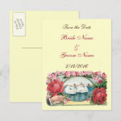 Faire-part Carte postale personnalisée 'Save the Date' avec r (Devant / Derrière)