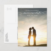 Faire-part Carte postale photo avec texte 'Sauver la date' (Devant / Derrière)