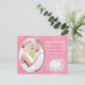 Faire-part Carte postale photo Carrosse rose et argent de Cen (Debout devant)