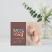 Faire-part Carte postale photo d'annonce de naissance | Happy (Debout devant)