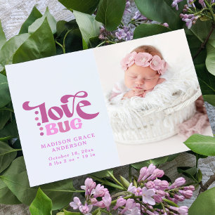 Faire-part Carte postale photo d'annonce de naissance   Love 