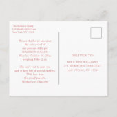 Faire-part Carte postale photo d'annonce de naissance | Love  (Dos)