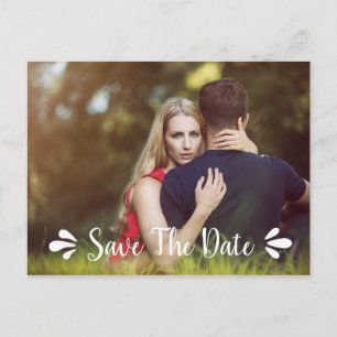 Faire-part Carte postale photo de sauvegarde de date