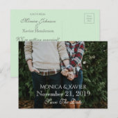 Faire-part Carte postale photo de sauvegarde de date (Devant / Derrière)