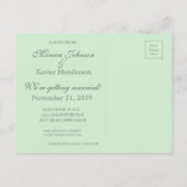 Faire-part Carte postale photo de sauvegarde de date (Dos)