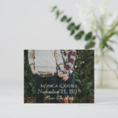 Faire-part Carte postale photo de sauvegarde de date (Debout devant)