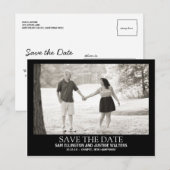 Faire-part Carte postale photo de style affiche moderne (Devant / Derrière)