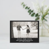 Faire-part Carte postale photo de style affiche moderne (Debout devant)