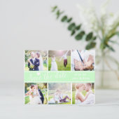 Faire-part Carte postale photo SAVE THE DATE Mariage Vert Men (Debout devant)