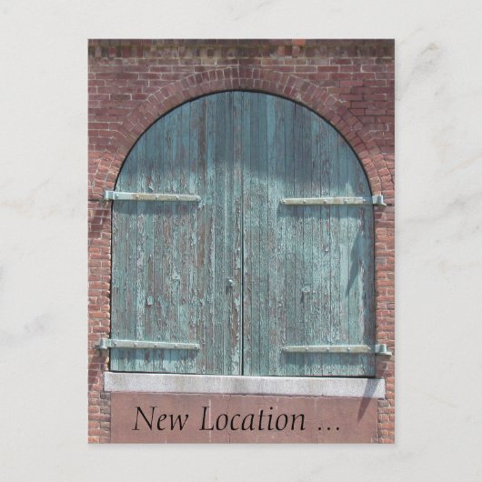 Faire-part Carte postale - Porte d'entrepôt (Devant)