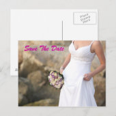 Faire-part Carte postale pour annonce de douche de mariage (Devant / Derrière)