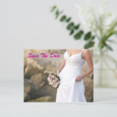 Faire-part Carte postale pour annonce de douche de mariage (Debout devant)