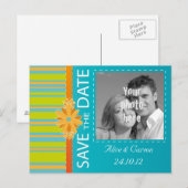 Faire-part Carte postale pour annoncer la date (Devant / Derrière)