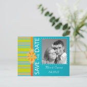 Faire-part Carte postale pour annoncer la date (Debout devant)