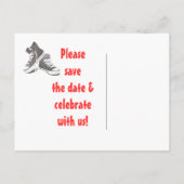 Faire-part Carte postale pour la Bat Mitzvah Sneakers Save th (Dos)