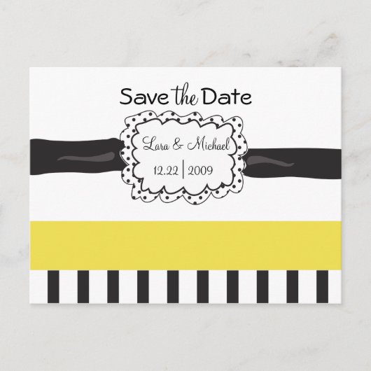 Faire-part Carte postale pour réserver la date (Devant)