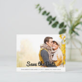 Faire-part Carte postale pour réserver la date (Debout devant)