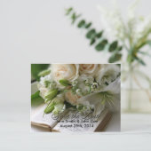 Faire-part Carte postale pour réserver la date (Debout devant)