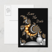 Faire-part Carte postale pour réserver la date (Devant / Derrière)